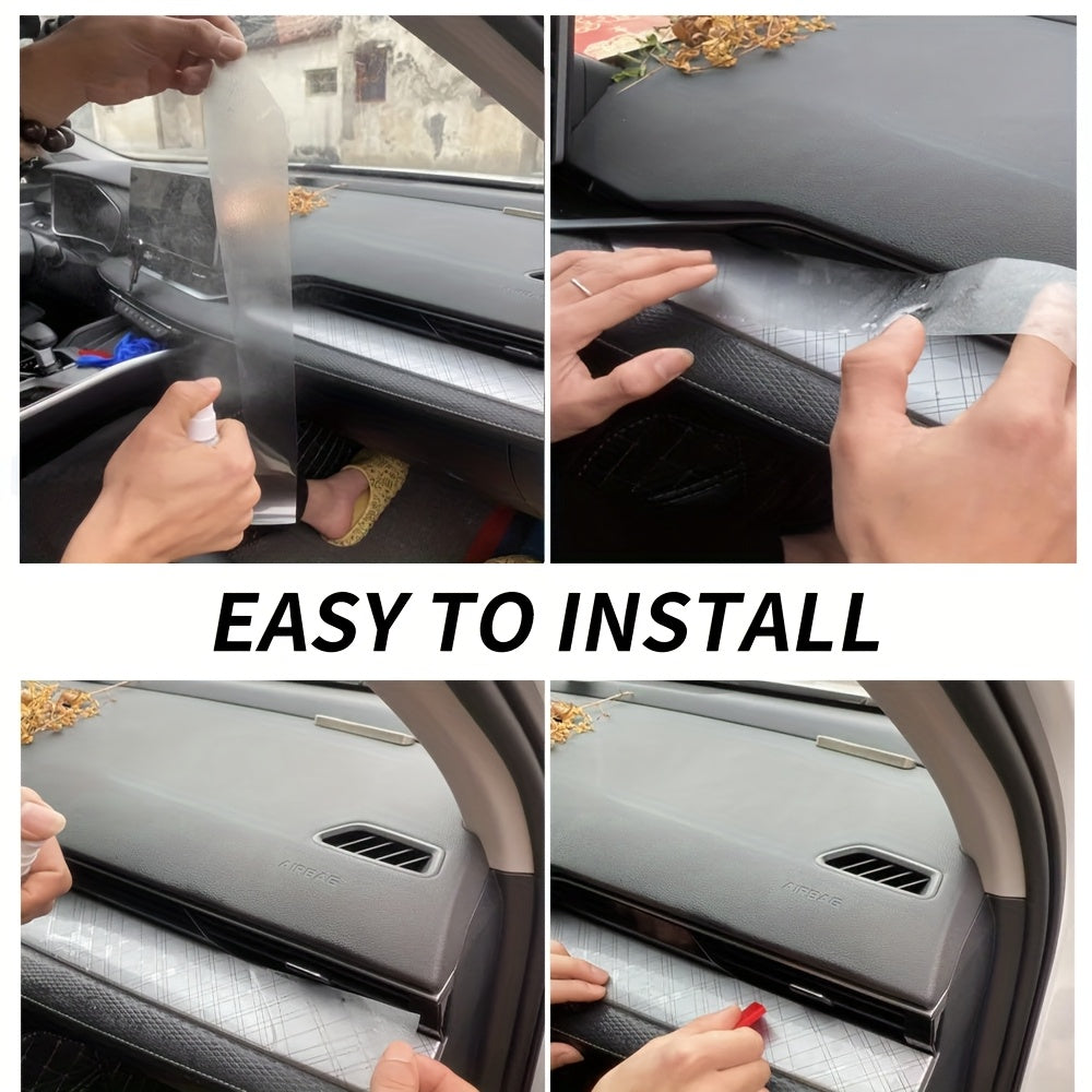 Película de interior precortada para tablero de coche, material TPU, resistente a arañazos y agua