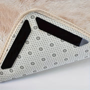 8 Pack Rug Grippers for Corners and Sides, Reusable Non-Slip Floor Holders