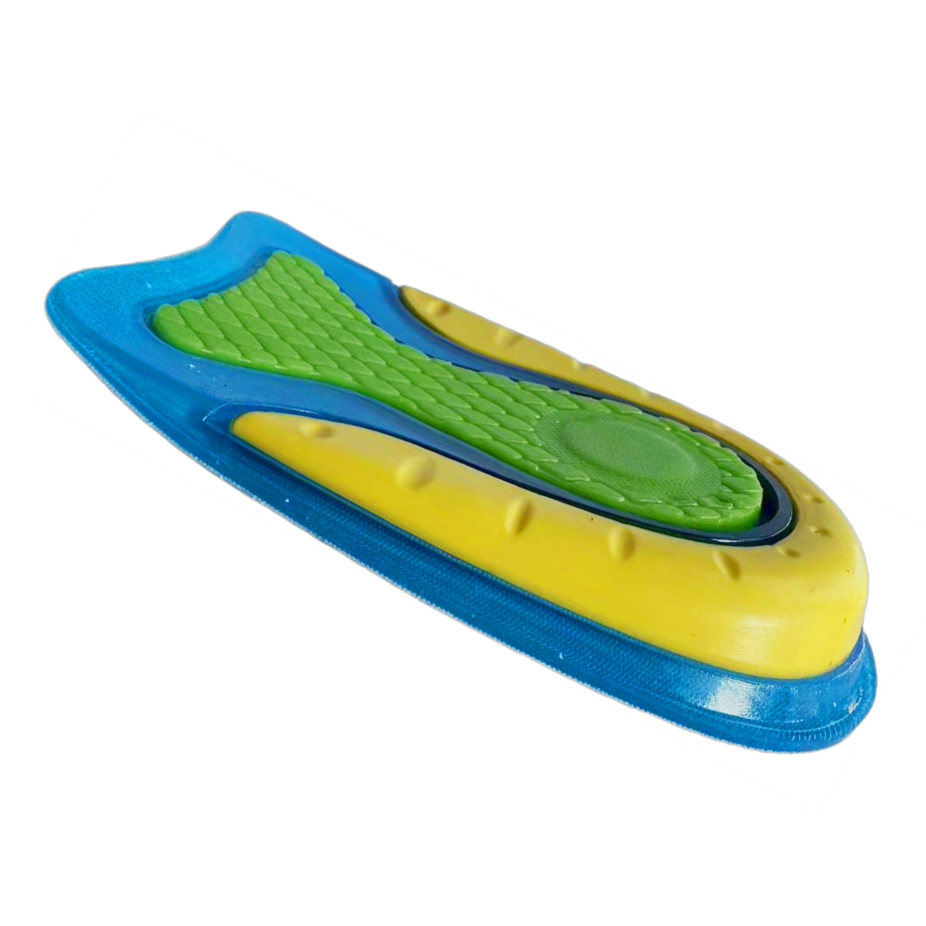 Unisex TPE Gel Shock-Absorbing Insoles U-Shaped Heel Cushions Half Size