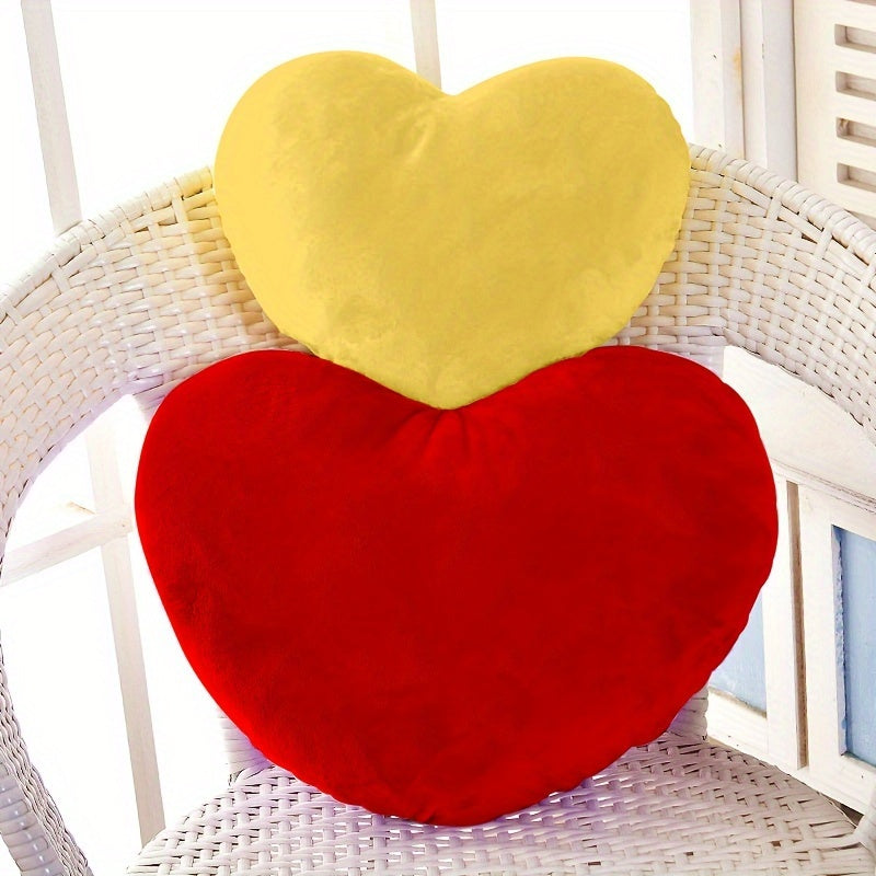 Multicolor Heart Plush Pillow Cushion for Home Decor