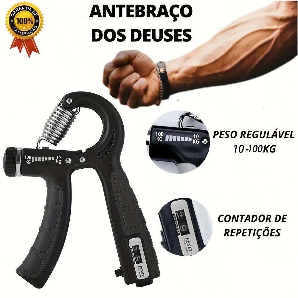 Qo'l va qo'l mushaklarini mashq qilish, reabilitatsiya va mushaklarni qurish uchun hisoblagichi bo'lgan portativ barmoq mashg'uloti.