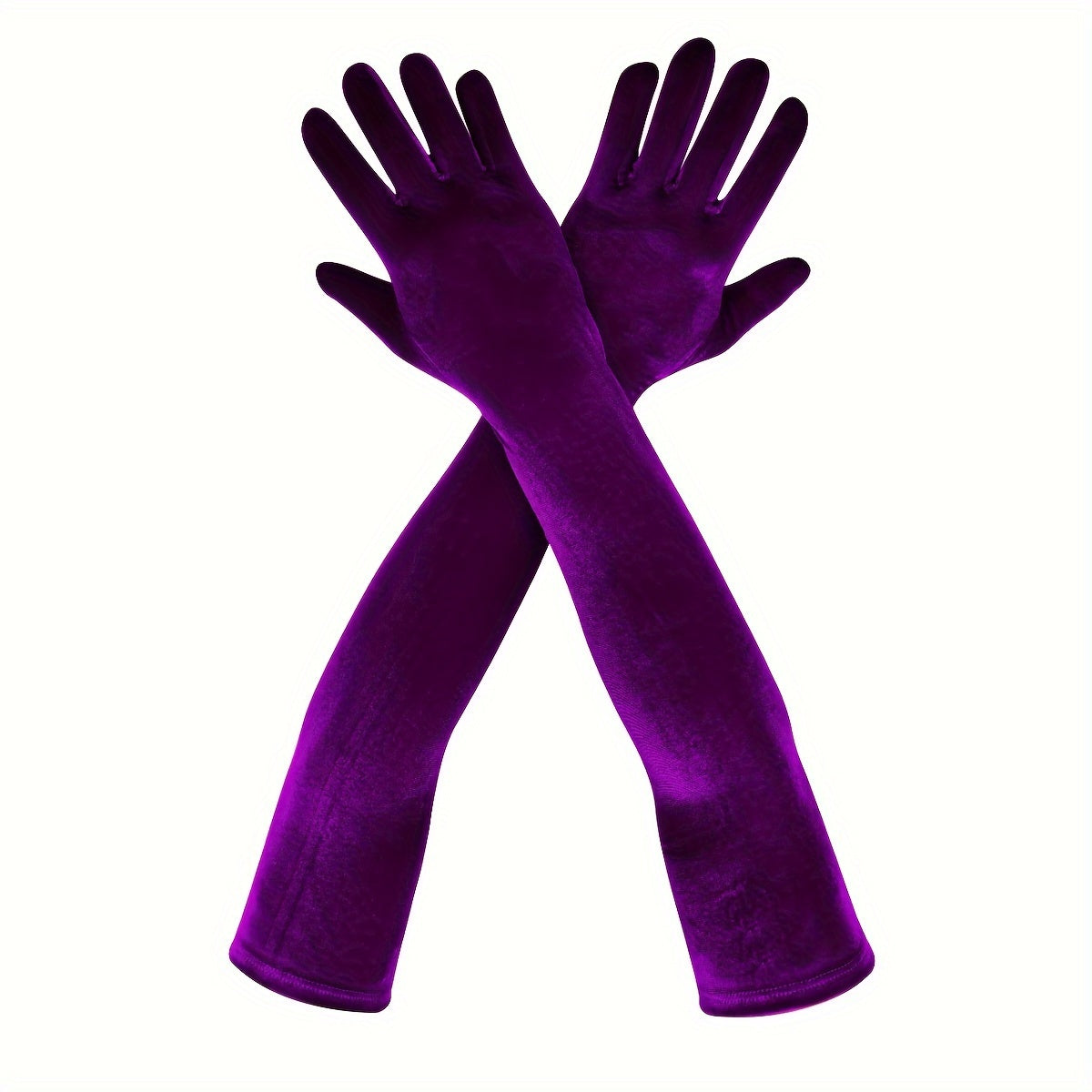 Long Opera Gloves for Women 1 Pair Elbow Length Velvet Costume Evening Dress