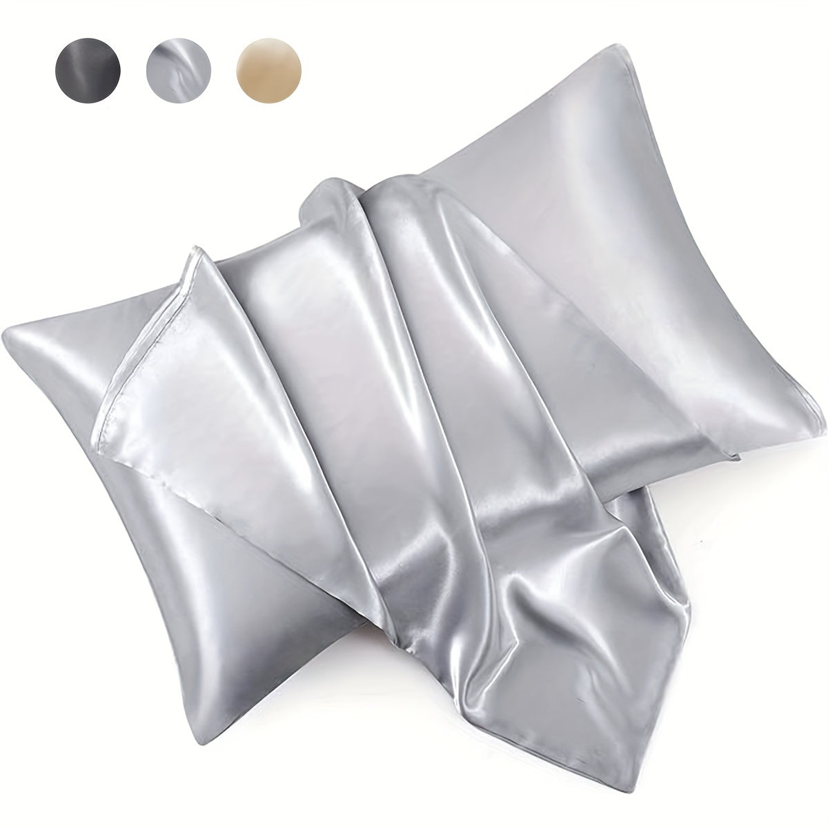 Microfiber Satin Pillowcase for Hair and Skin Protection Ultra-Soft Envelope Closure