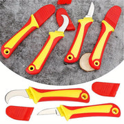 Insulated Electrician Knife Multi-Functional Wire Stripping Tool with Non-Slip Handle