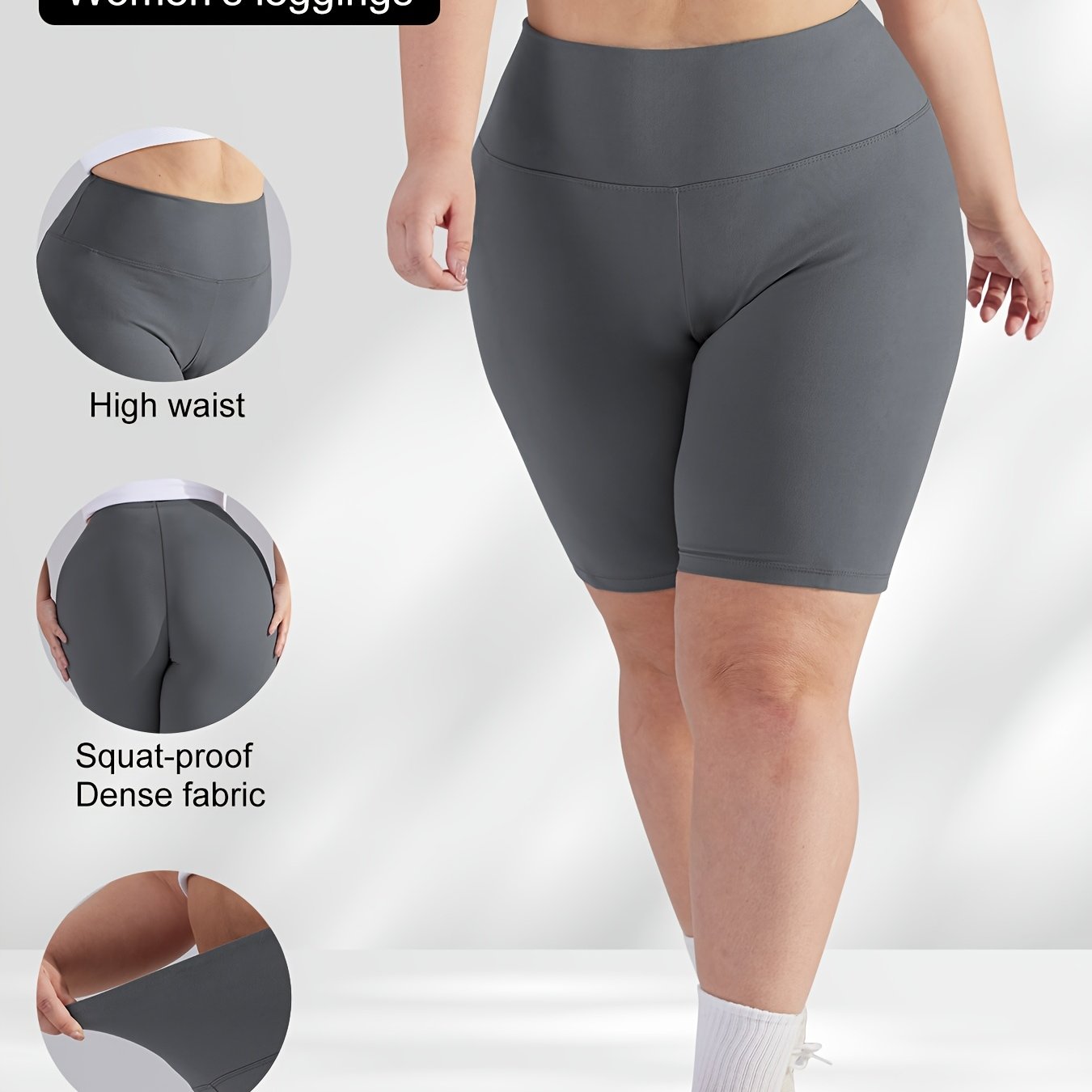 Women's High-Waist Butt-Lifting Shapewear Shorts Stretchy Comfortable Fitness Exercise