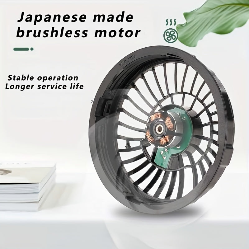 Ultra-Lightweight Wearable USB Fan for Cooling Work Clothes with 9 Blades and 3 Speed Settings