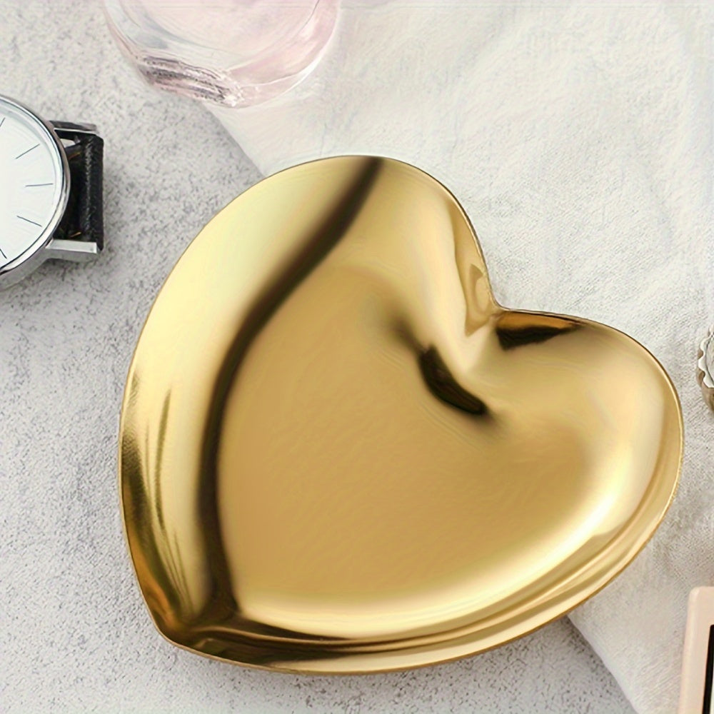 Zargarlik va kosmetika uchun yurak shaklidagi zanglamaydigan po'latdan yasalgan idish