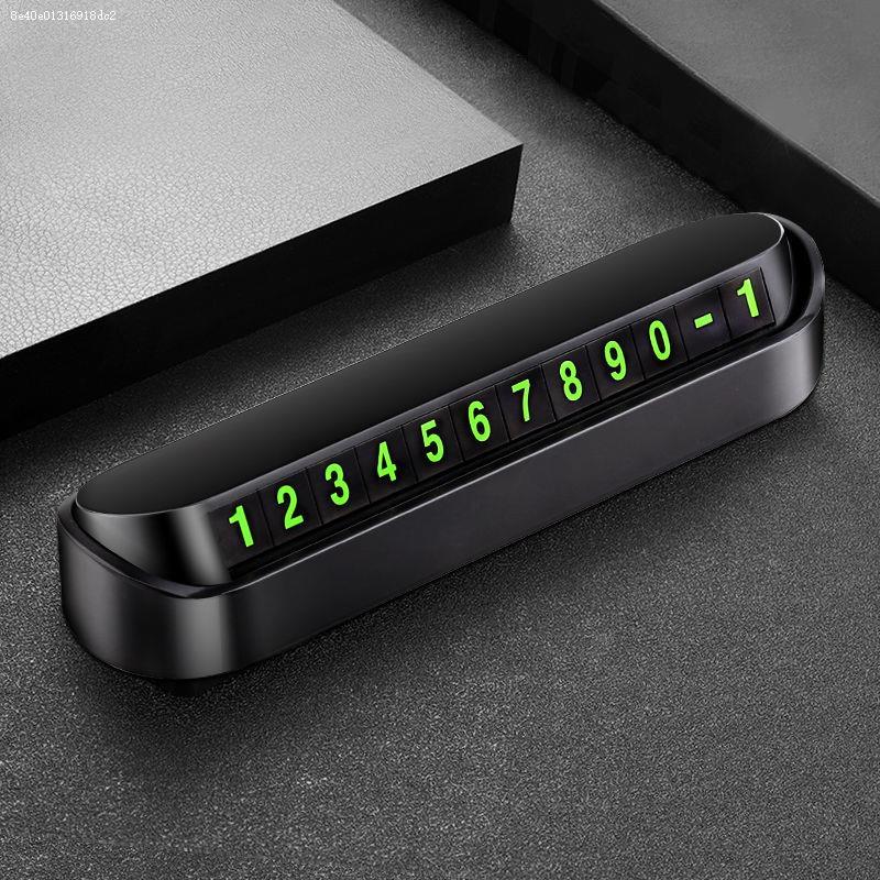 Temporary Car Parking Number Plate Digital Decoration ABS Material
