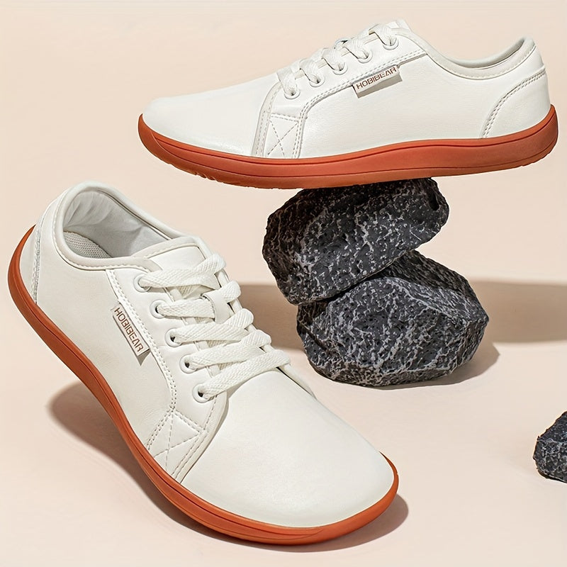 Minimalist Barefoot Sneakers for Men and Women with Wear-Resistant Rubber Sole and Breathable Microfiber Upper