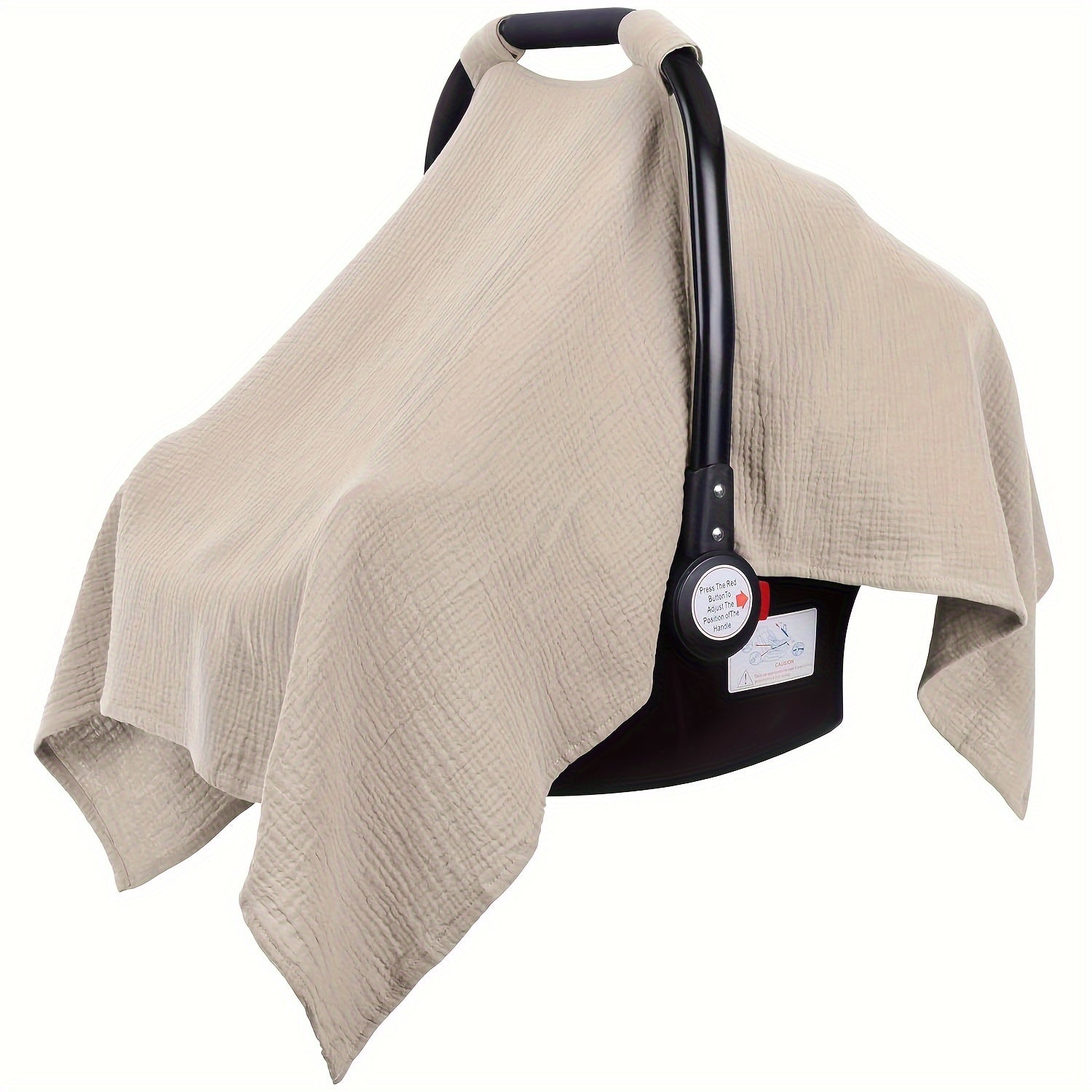 Funda de asiento de coche de muselina para niños y niñas, ligera, transpirable, ajuste universal