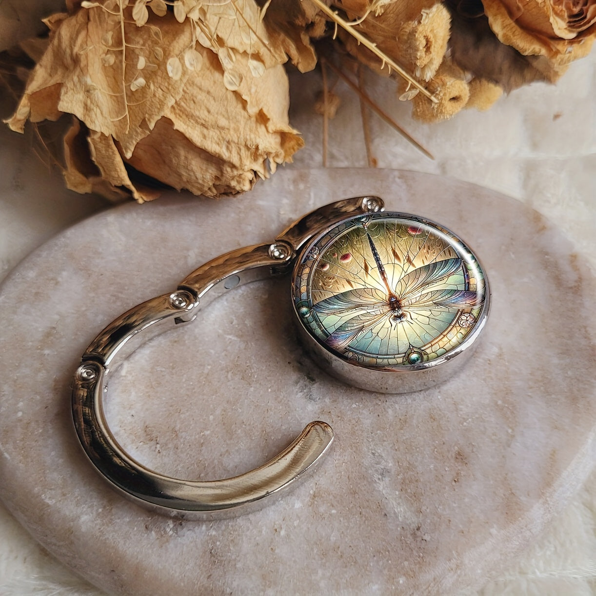 Zinc Alloy Folding Handbag Hook Portable Table Hanger Casual Style