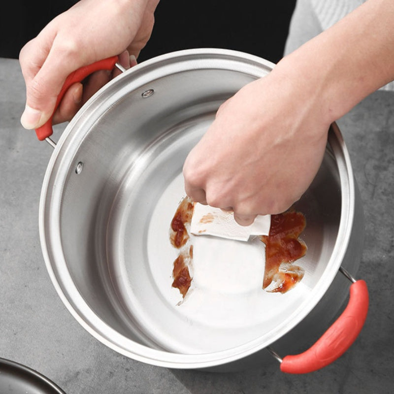 Shisha qopqoqli va asbob-uskunalar bilan 10 ta zanglamaydigan po'latdan tayyorlangan idishlar to'plami