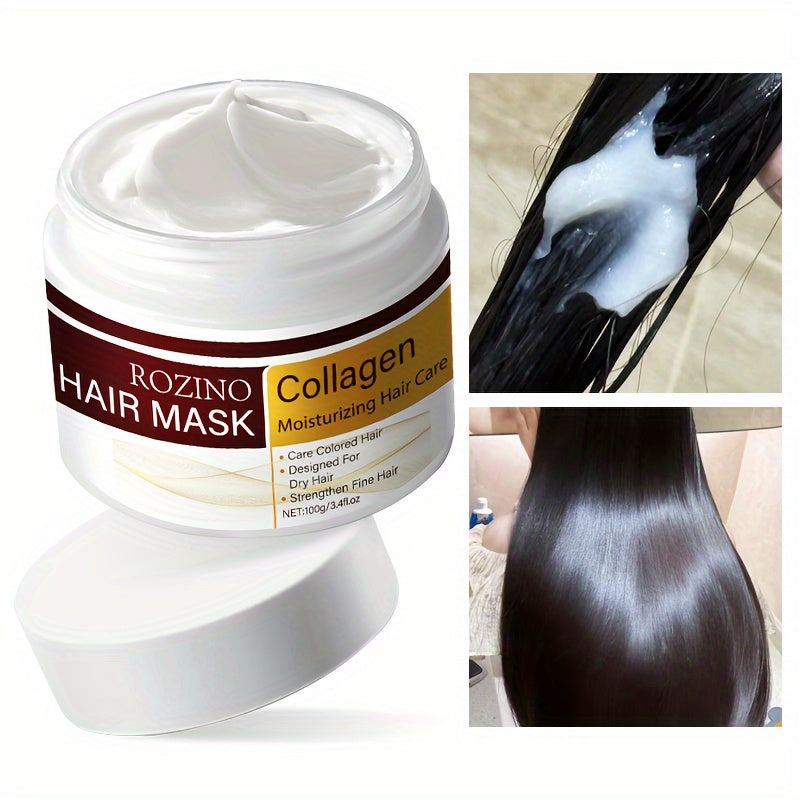 Collagen Hair Mask for Dry Frizzy Hair 100g Moisturizing Treatment with Glycerin