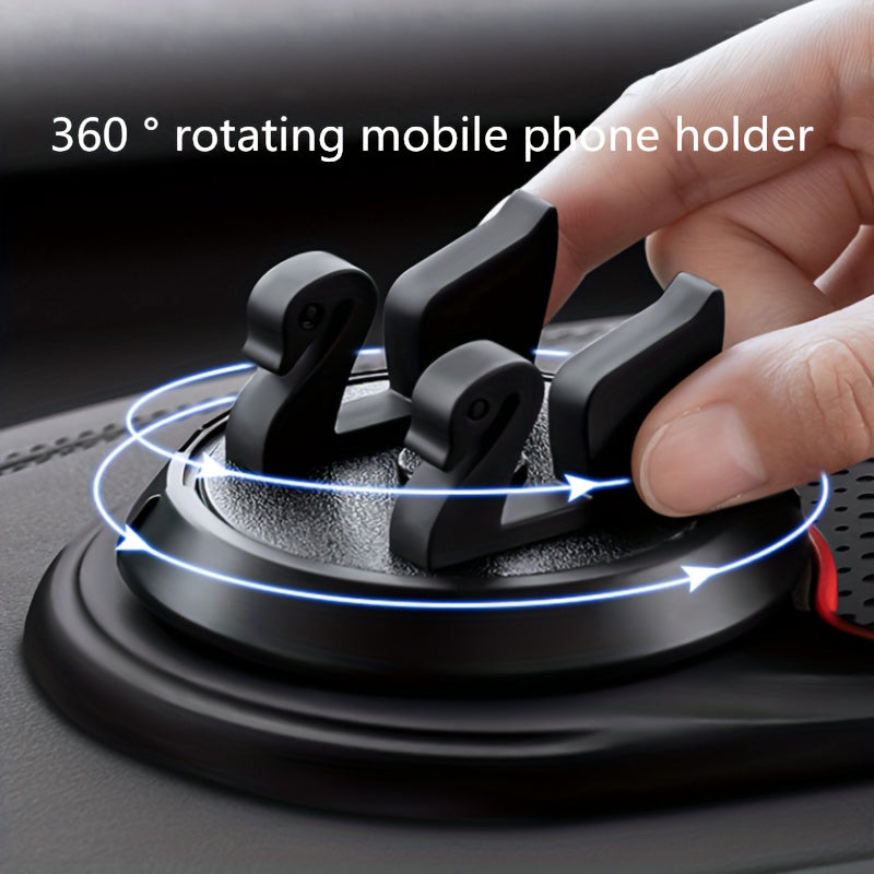 Universal PVC Anti-Slip Car Mat with Novelty Patterned Dashboard Grip and Phone Holder