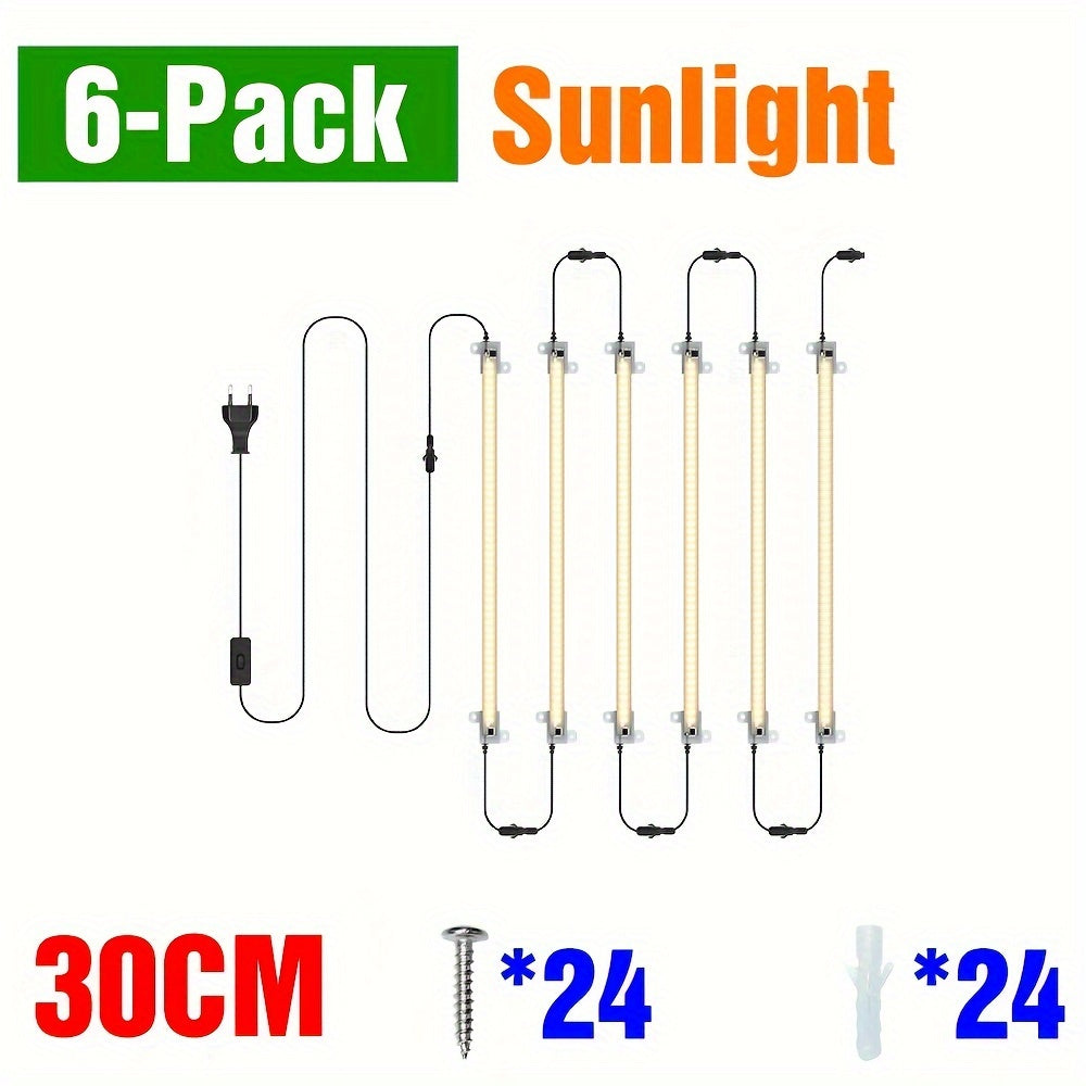 220V Full Spectrum LED Grow Light with 12 Heads 50cm for Indoor Plants Hydroponics Greenhouse