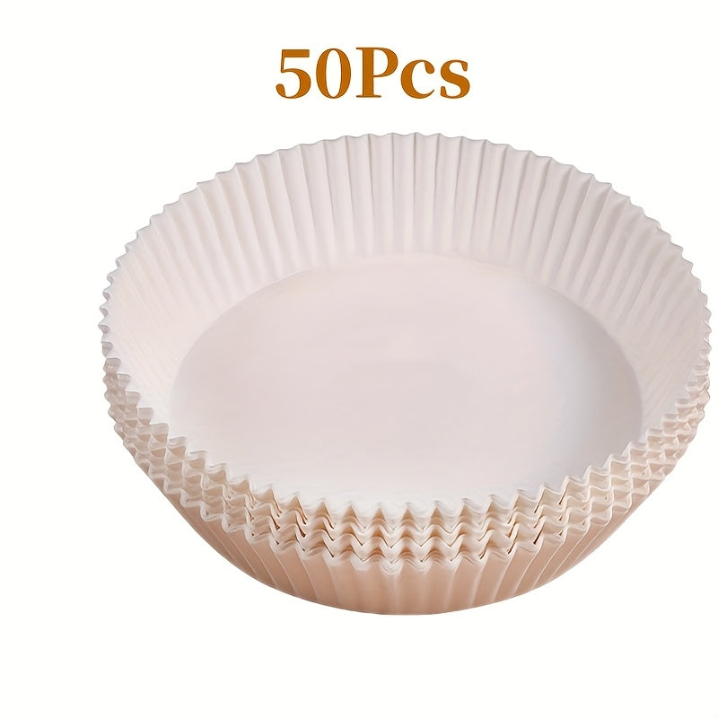 Paquete de 50/100 papeles de horno antiadherentes para hornear en freidora de aire