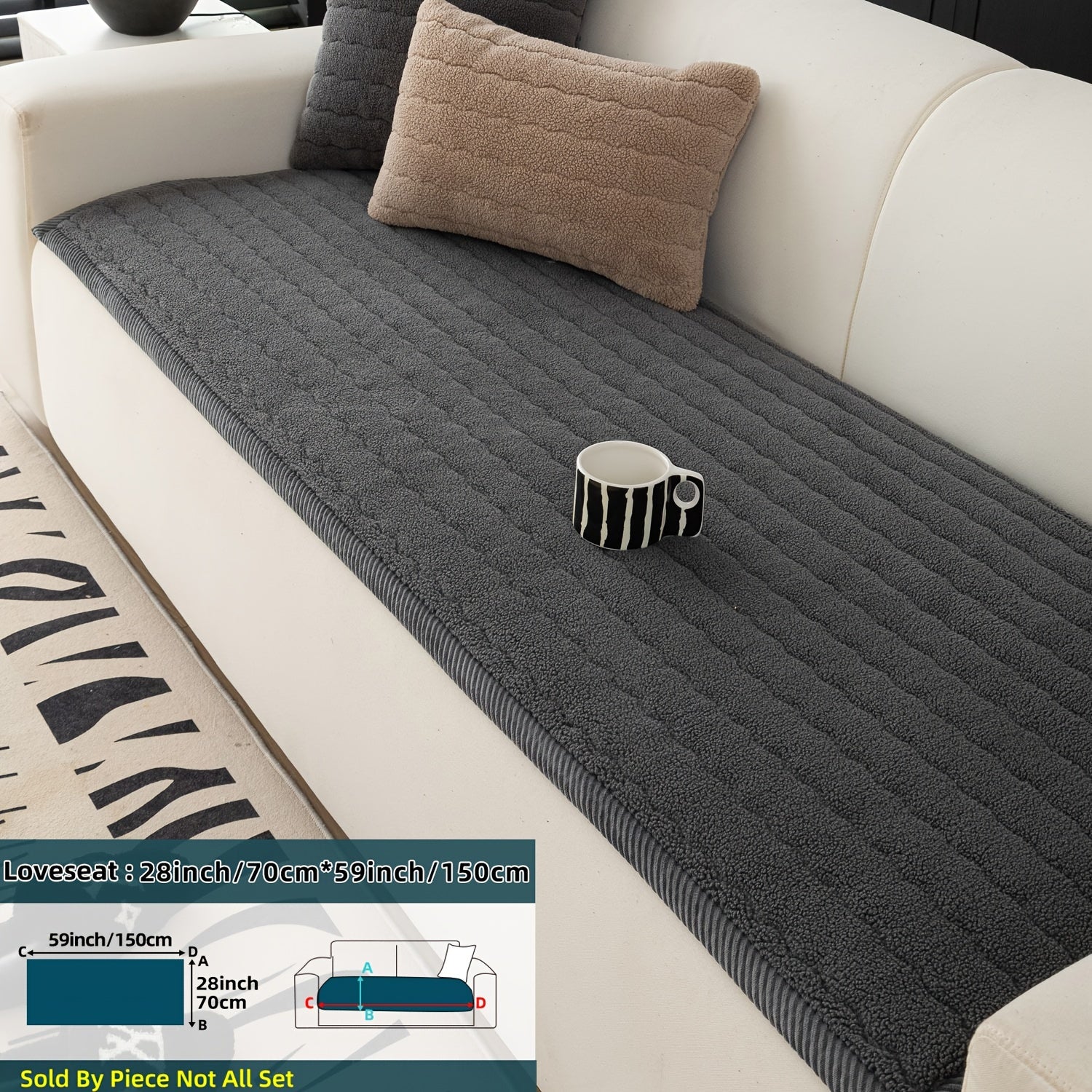 Bohemian Style Washable Pet-Friendly Non-Slip Sofa Cover for Living Room and Office