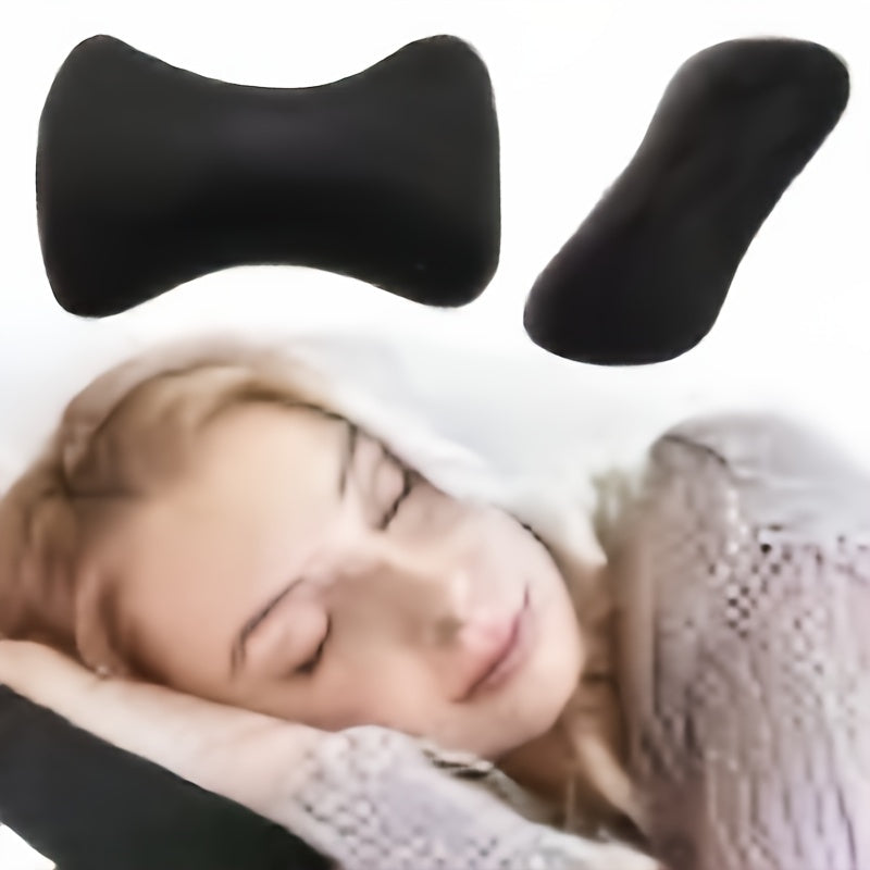 Almohada de microperlas en forma de hueso para viajes y soporte cervical