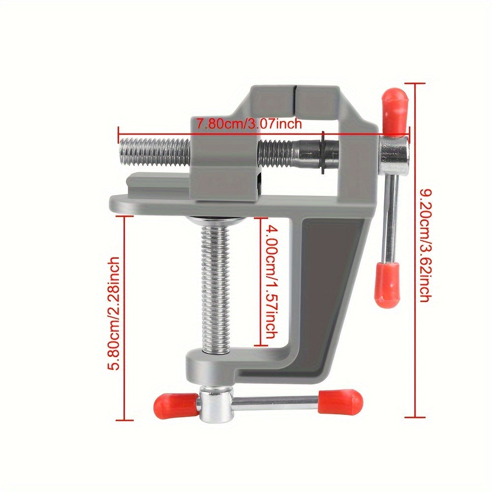 Aluminum Alloy Workbench Vise with Quick Positioning and Anti-Slip Clamp for Metalworking and Electronics