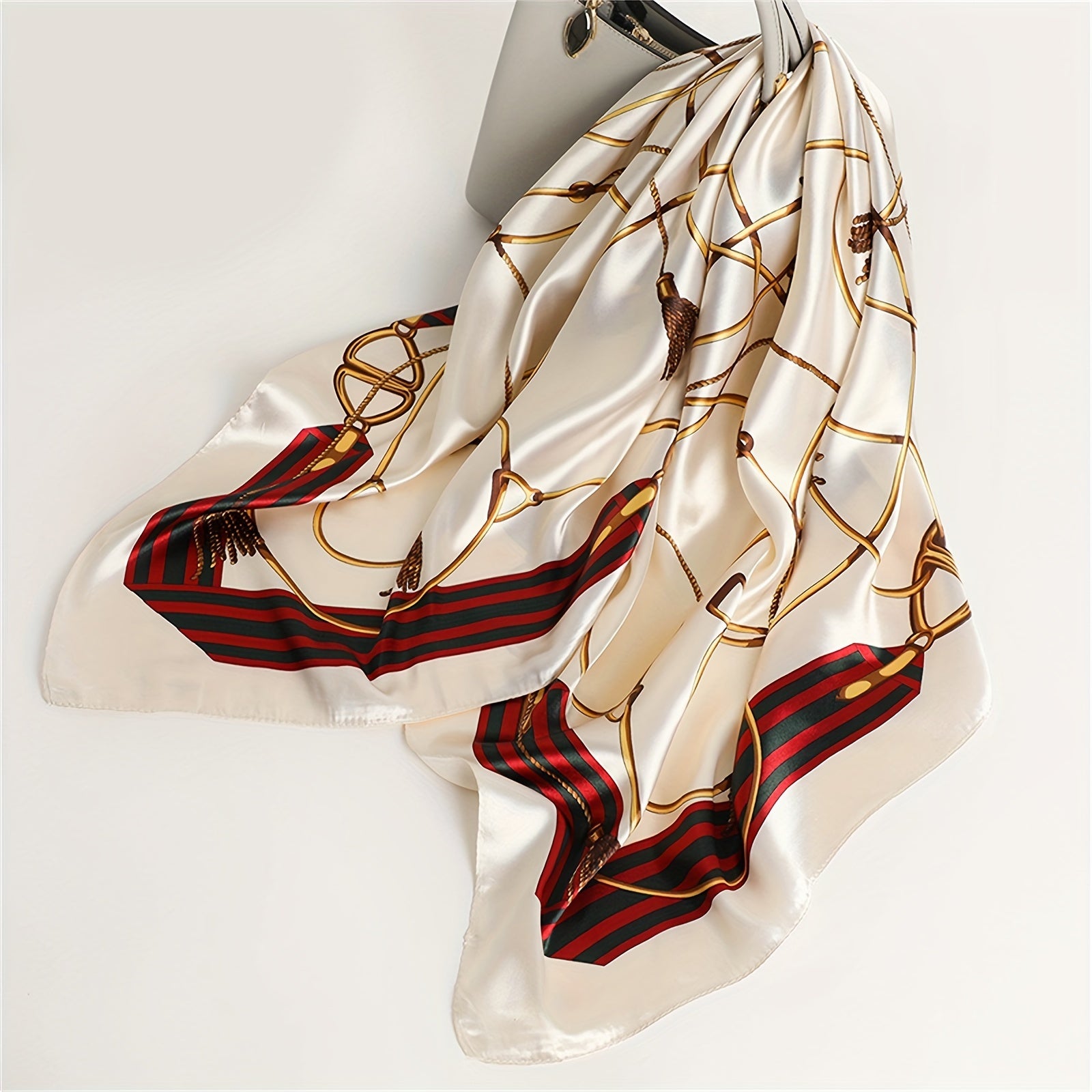 Women's 35.4-Inch Square Printed Scarf for Sun Protection Windproof and Stylish Accessories