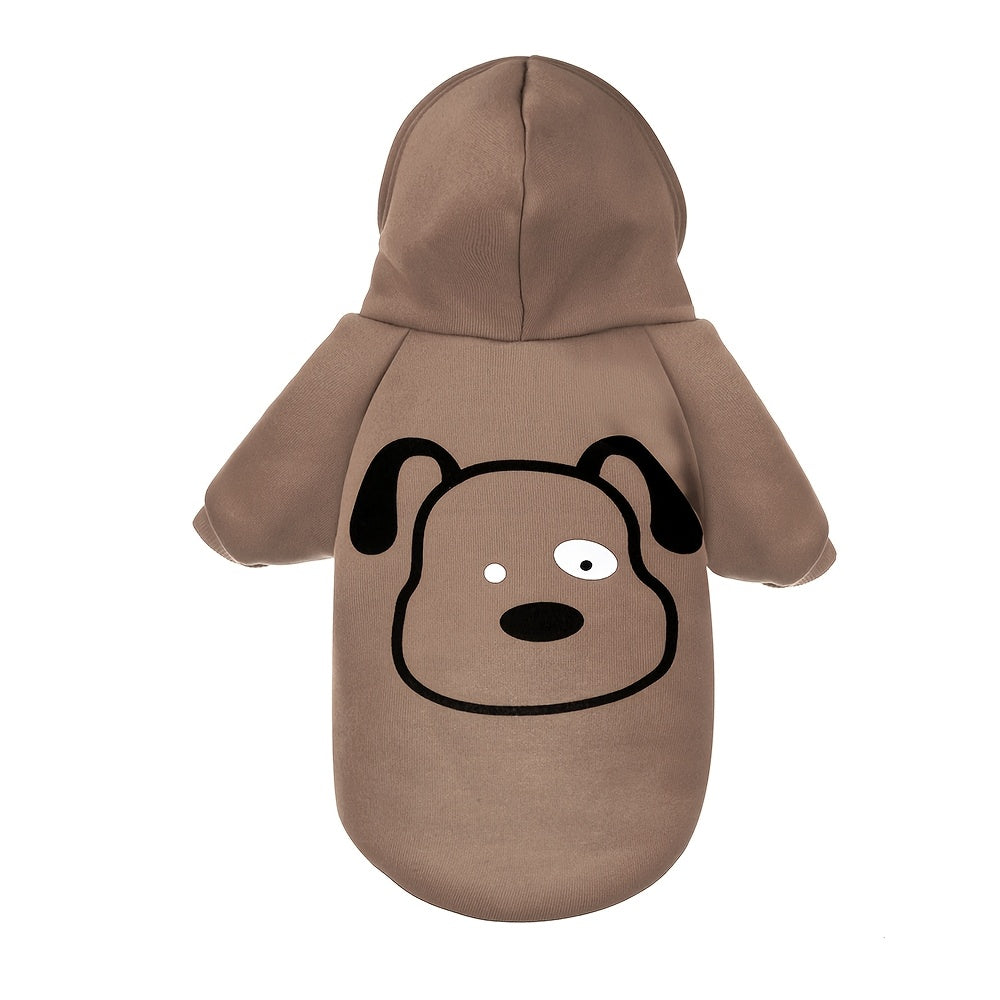 Winter Pet Hoodie for Small and Medium Dogs and Cats Knit Polyester Pullover Sweater