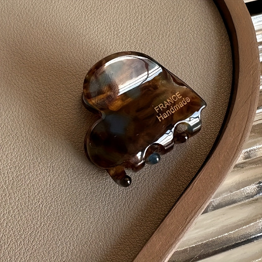 Heart-Shaped Small Hair Clips for Women Valentine’s Day Hair Accessories Set of 6