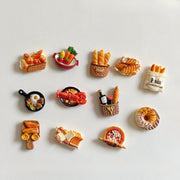 Set of 12 French Baguette Toast Egg Tart Refrigerator Magnets Kitchen Decor