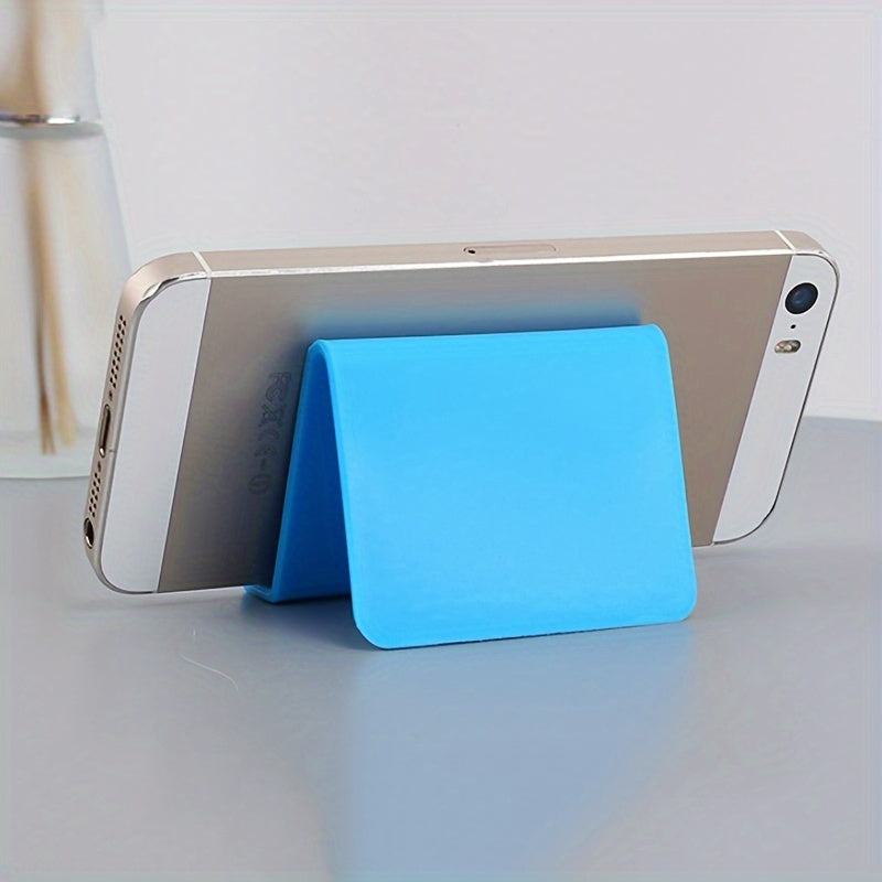 White Plastic Desktop Phone and Tablet Holders Set of 2 Portable Home Use