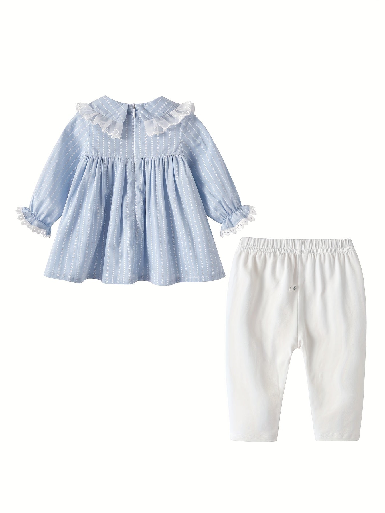 Детский костюм для девочек из двух частей из хлопка в западном стиле, для осени и весны