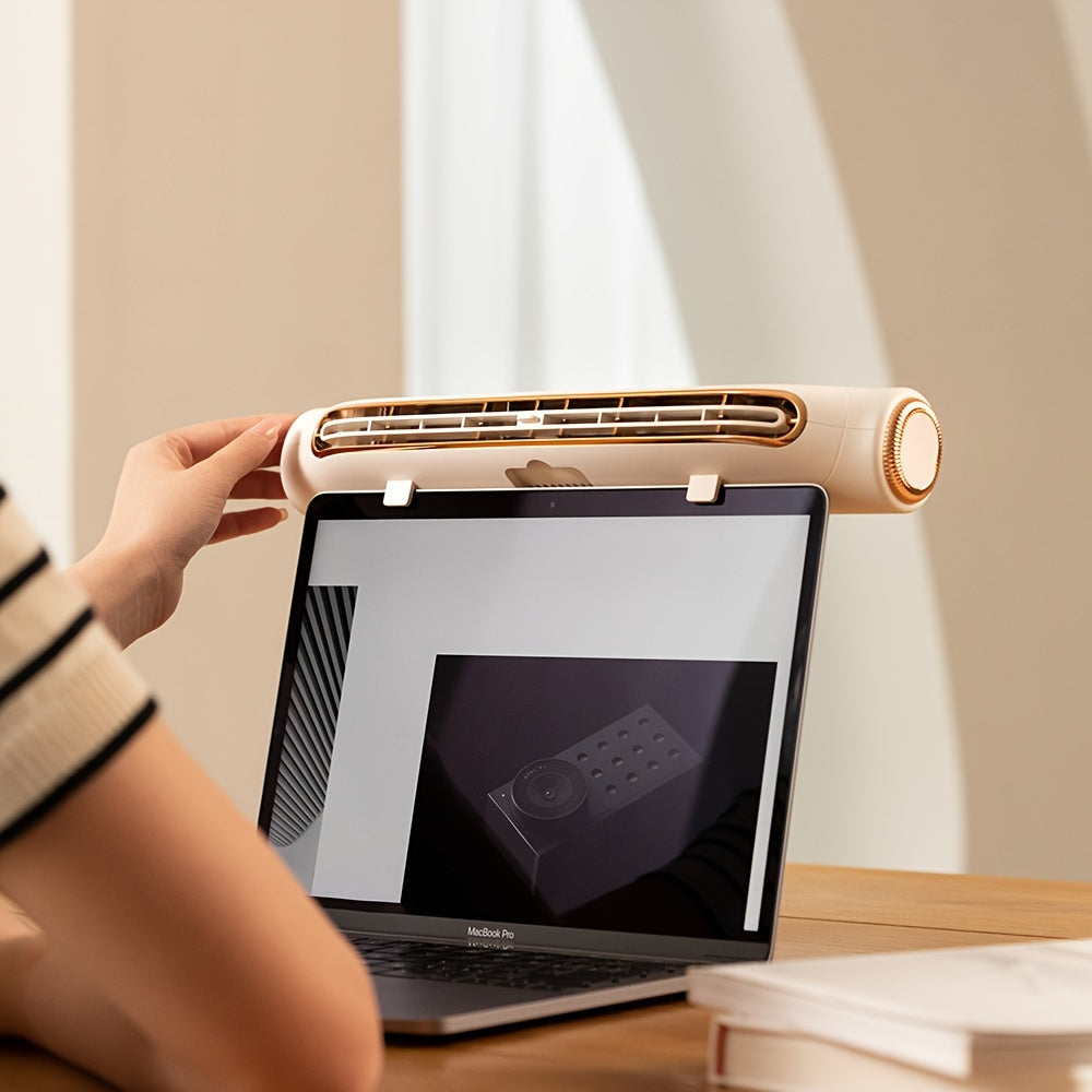 Clip-On Desk Fan with Adjustable Angle for Personal Cooling at Home Office