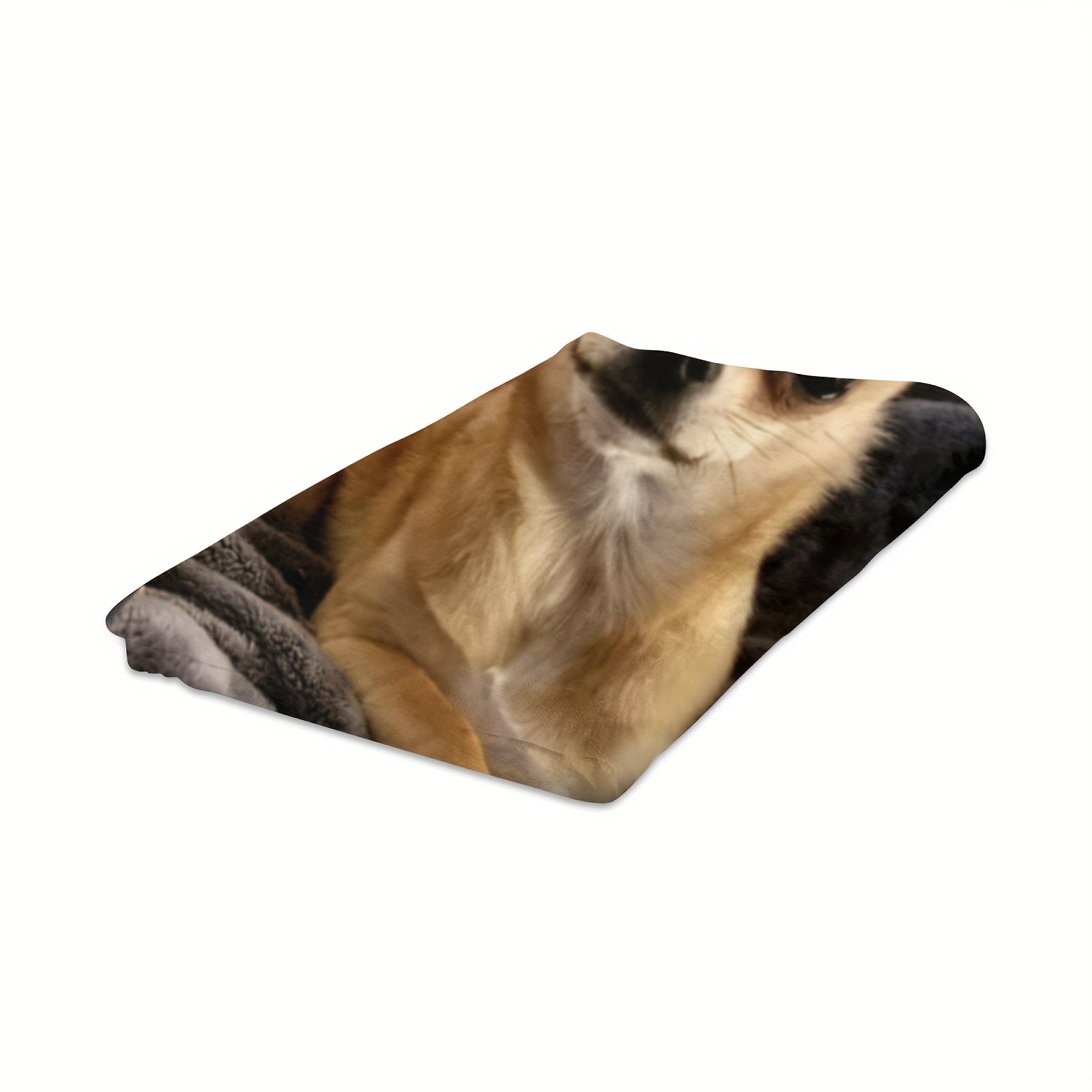 Chihuahua Dog Print Flannel Blanket Soft Warm Throw for Couch Bed Camping