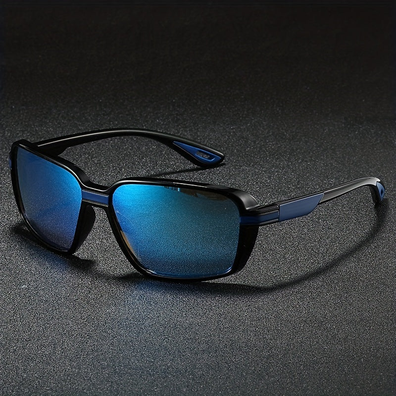Men's Polarized Square Sports Sunglasses for Driving and Fishing