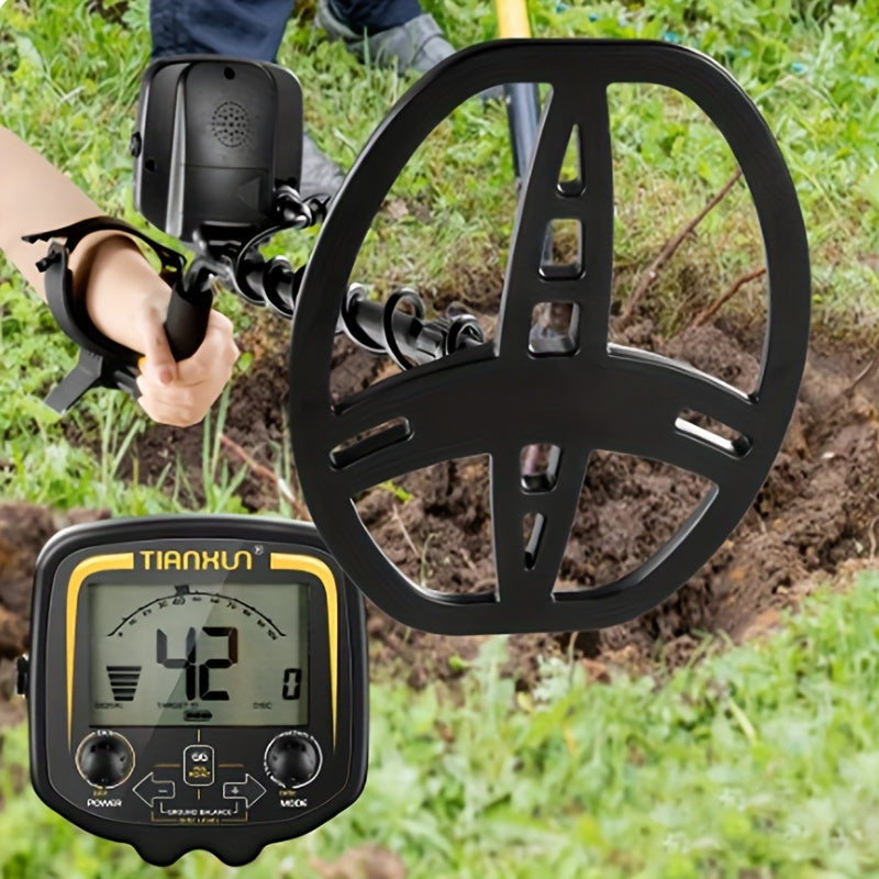 Underground Metal Detector Treasure Finder with LCD Display and Adjustable Length