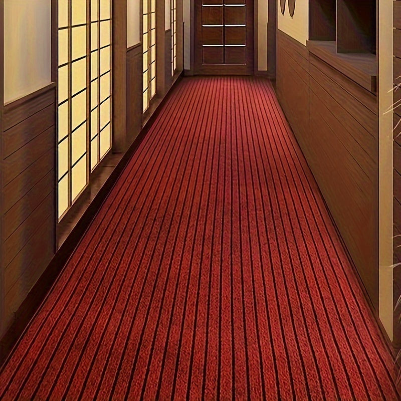 Non-Slip 7-Stripes Carpet Waterproof Stain-Resistant Medium Pile for Home Office