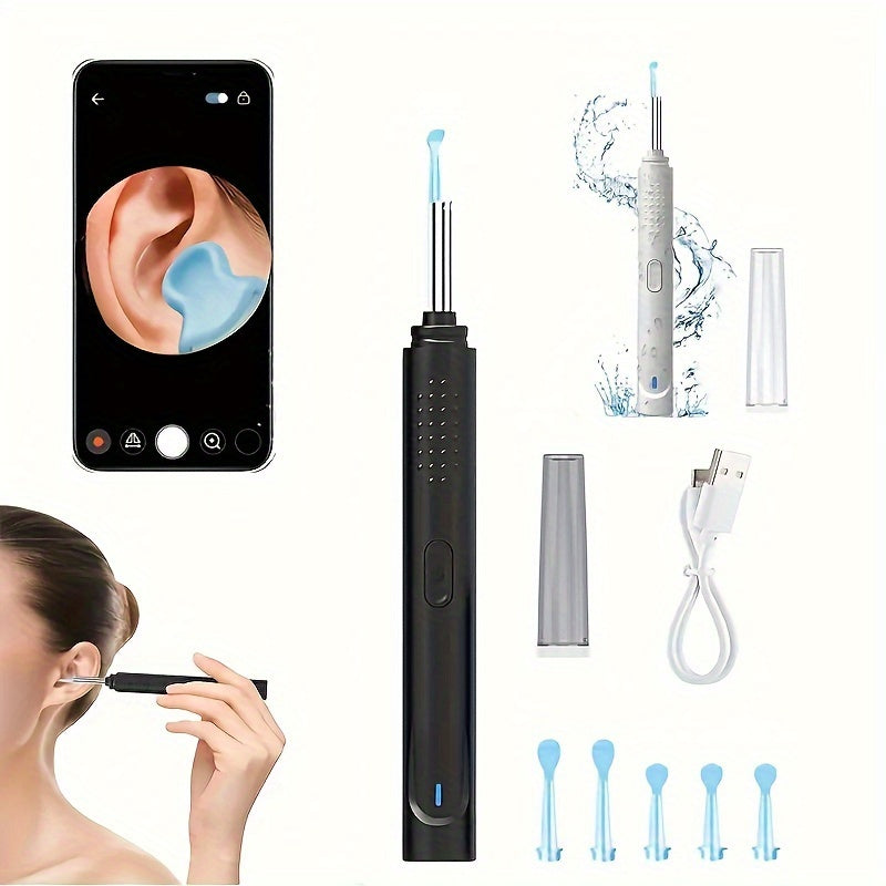 Earwax Removal Kit with Camera Rechargeable Ear Cleaner for Home Use