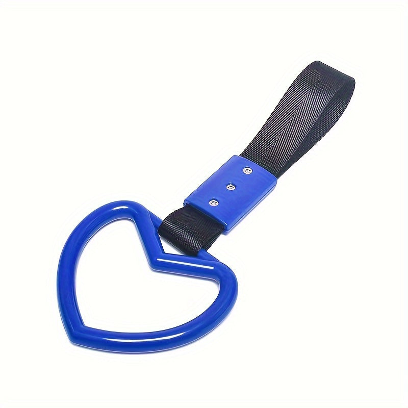 Universal Car Tow Rope Heart Ring Handle Strap Decoration
