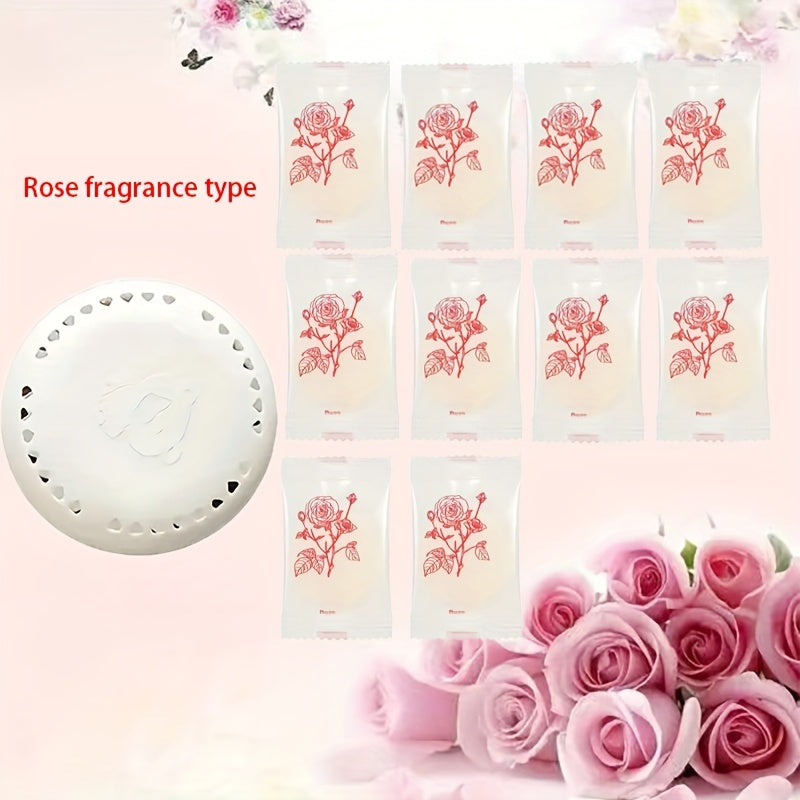 10pcs Car Air Freshener Dispenser Long-Lasting Fragrance for Bathrooms and Wardrobes