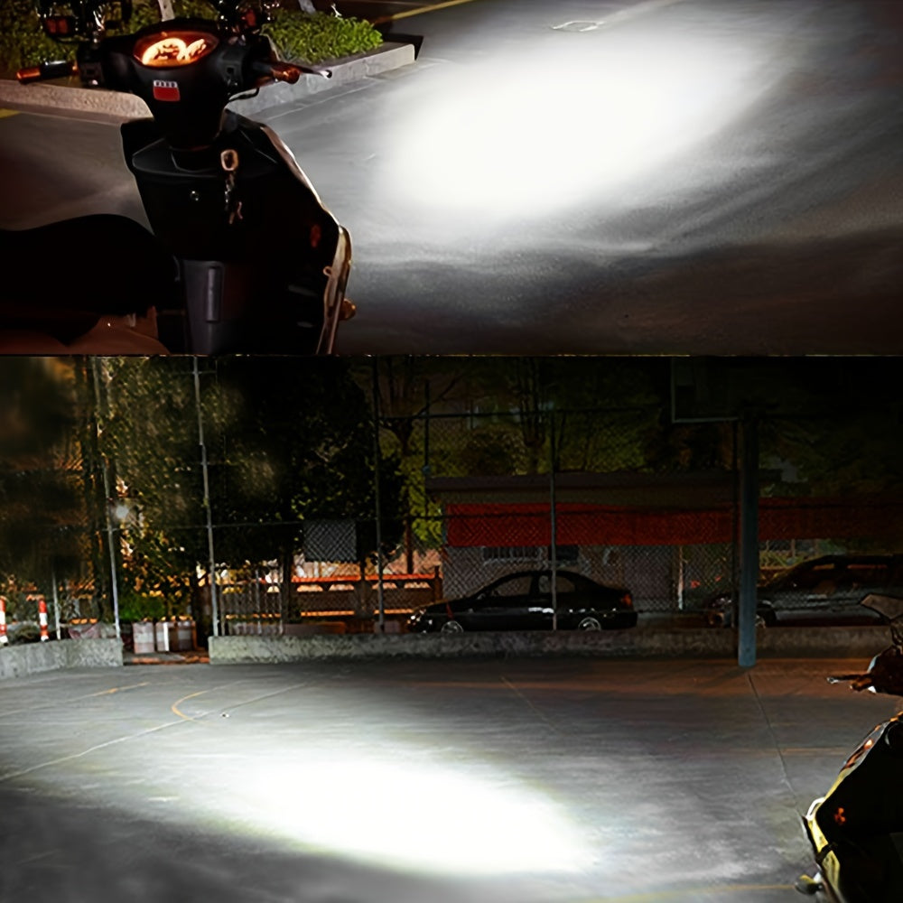 Mototsikl LED farasi H4 yuqori va past chiroq oq 12V tuman chirog'i