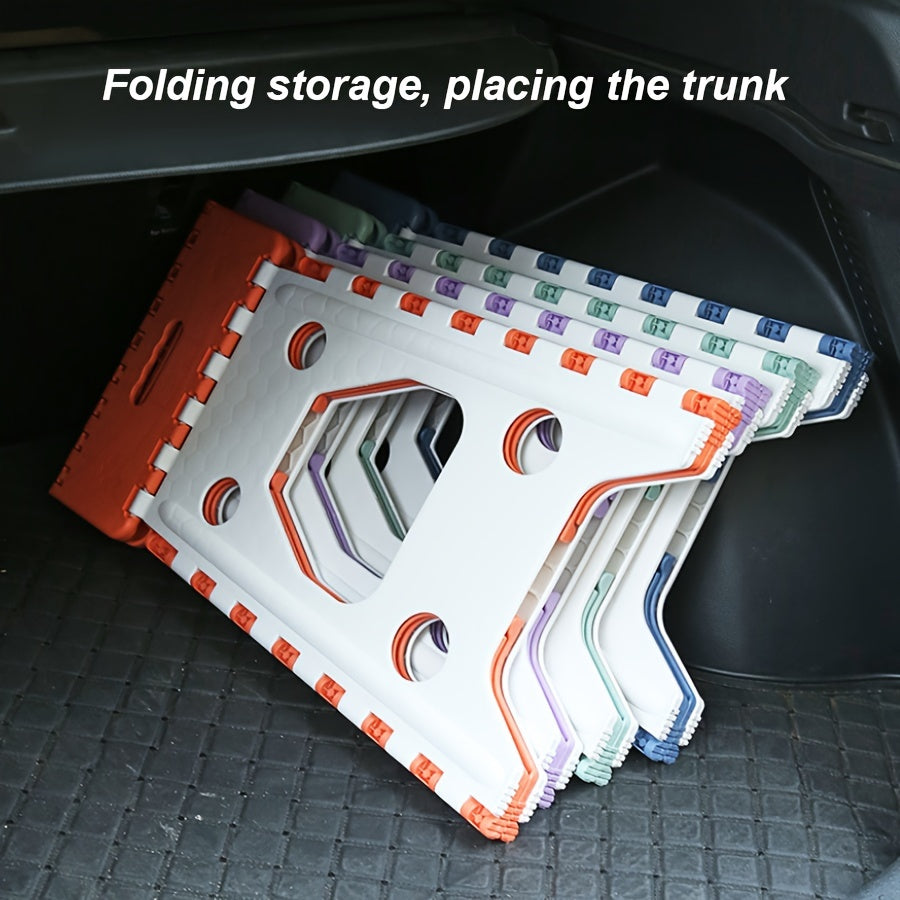 Складной стул с компактной конструкцией - прочный и толстый материал для использования в помещении и на улице, легкоочищаемый пластик