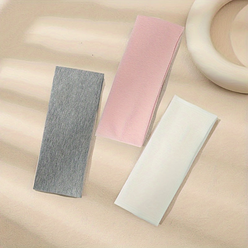 Unisex Sporty Polyester Spandex Headbands 3-Piece Set for Workout Yoga Running