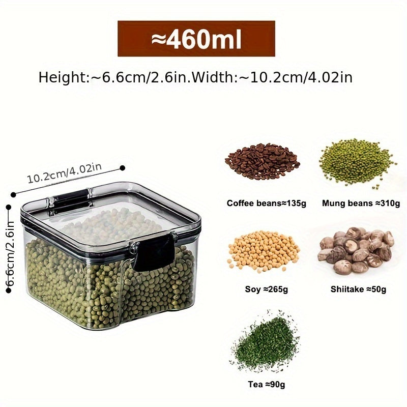 Airtight Food Storage Containers Set, Clear Plastic Canisters, Stackable, BPA-Free