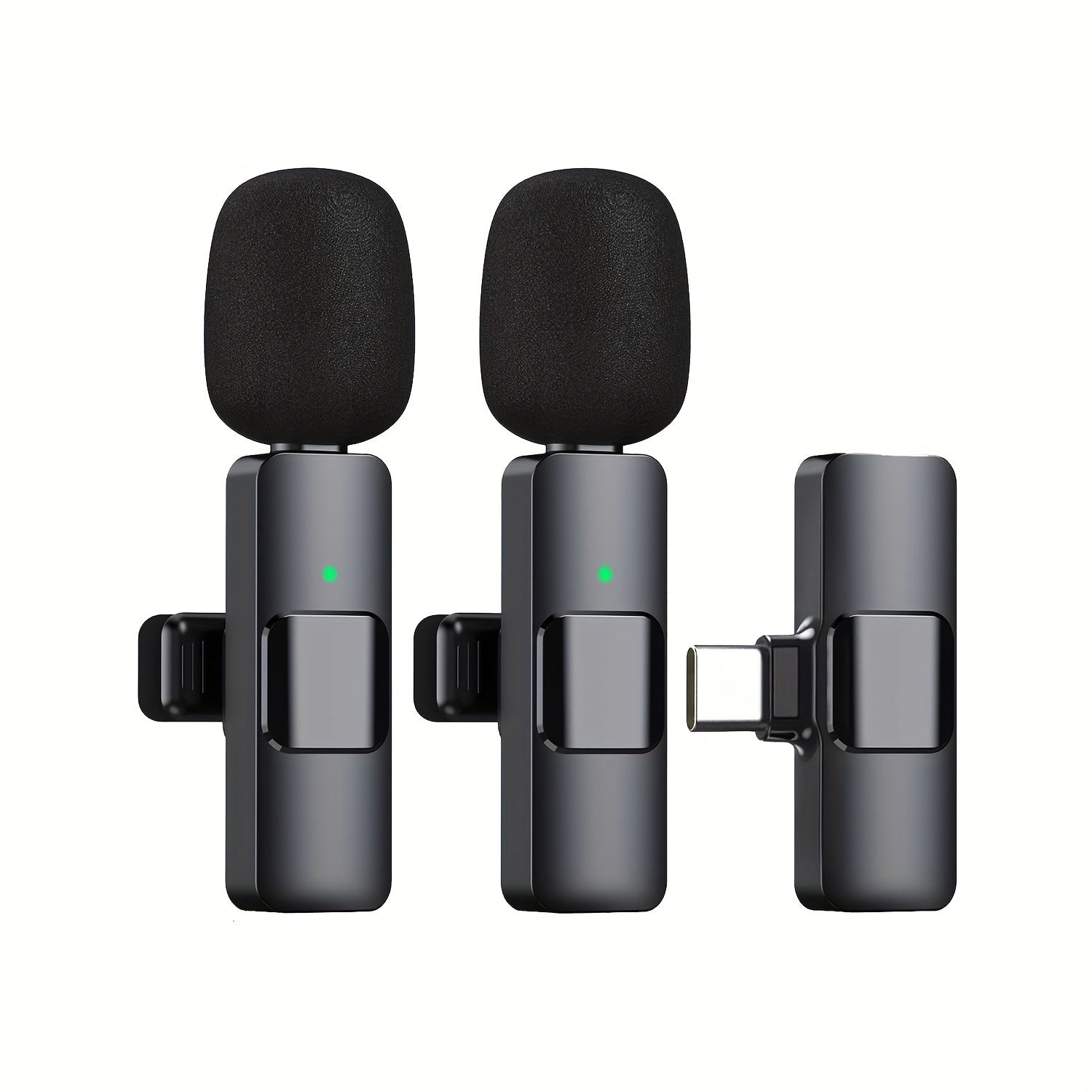 Wireless Lavalier Microphone for USB-C Smartphones for Video Interviews Podcasts and Vlogs