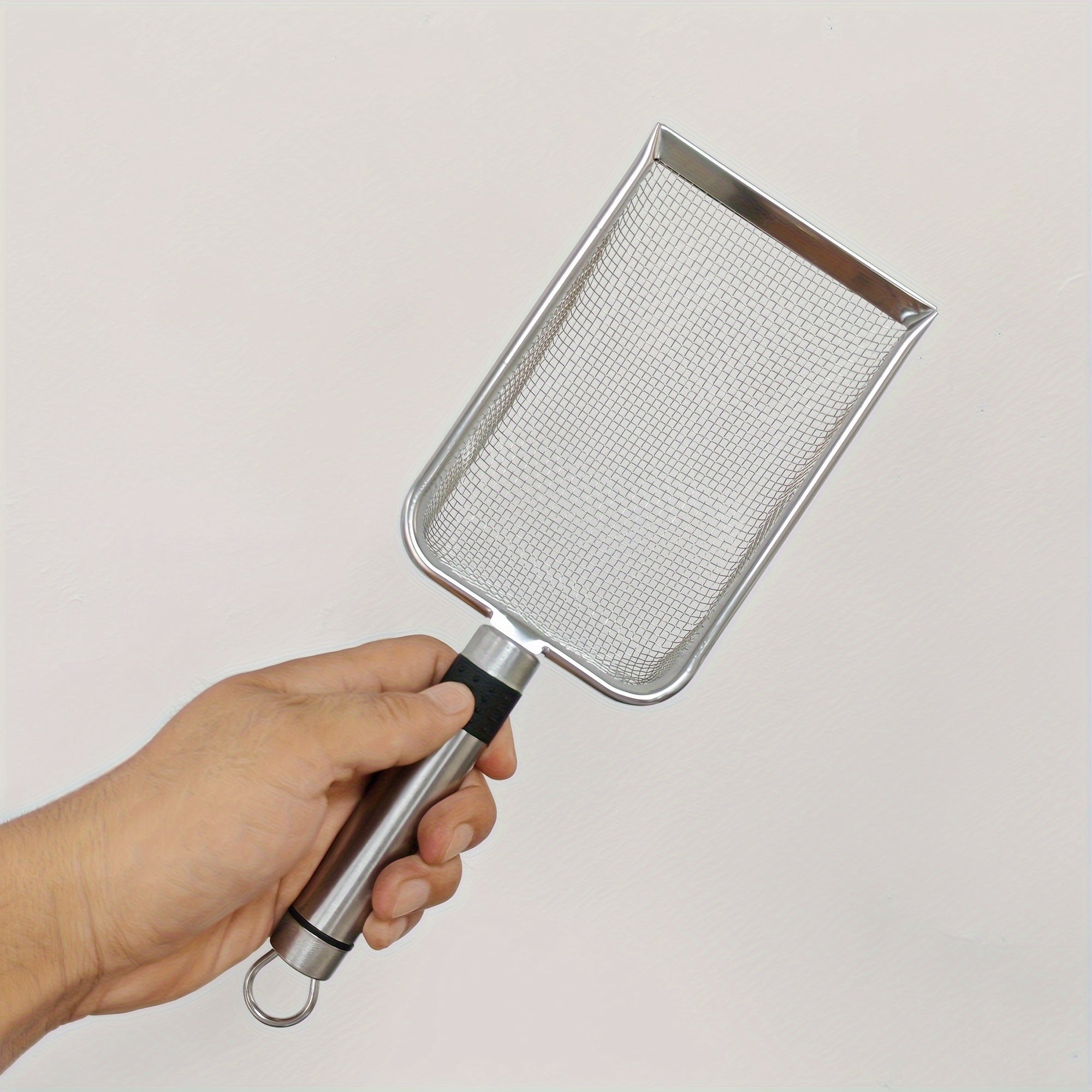 Stainless Steel Cat Litter Scoop with Fine Mesh Non-Stick Surface Easy to Clean
