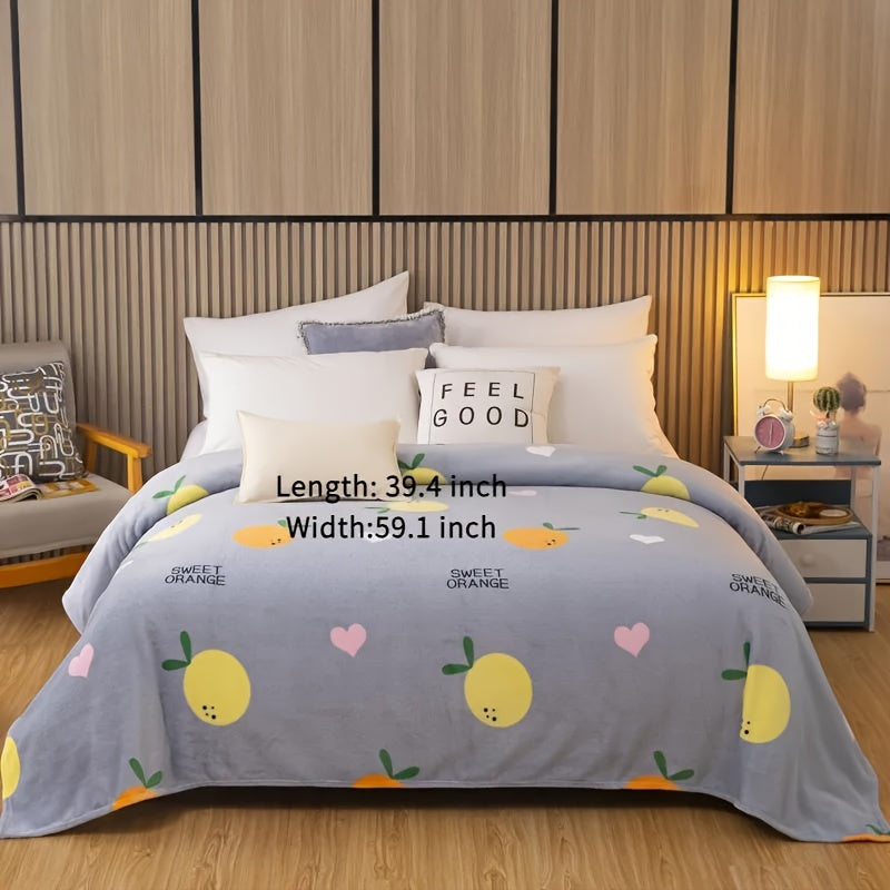 Голубое и белое полосатое одеяло из кораллового флиса с оленями, мягкое и уютное плюшевое для детей и взрослых