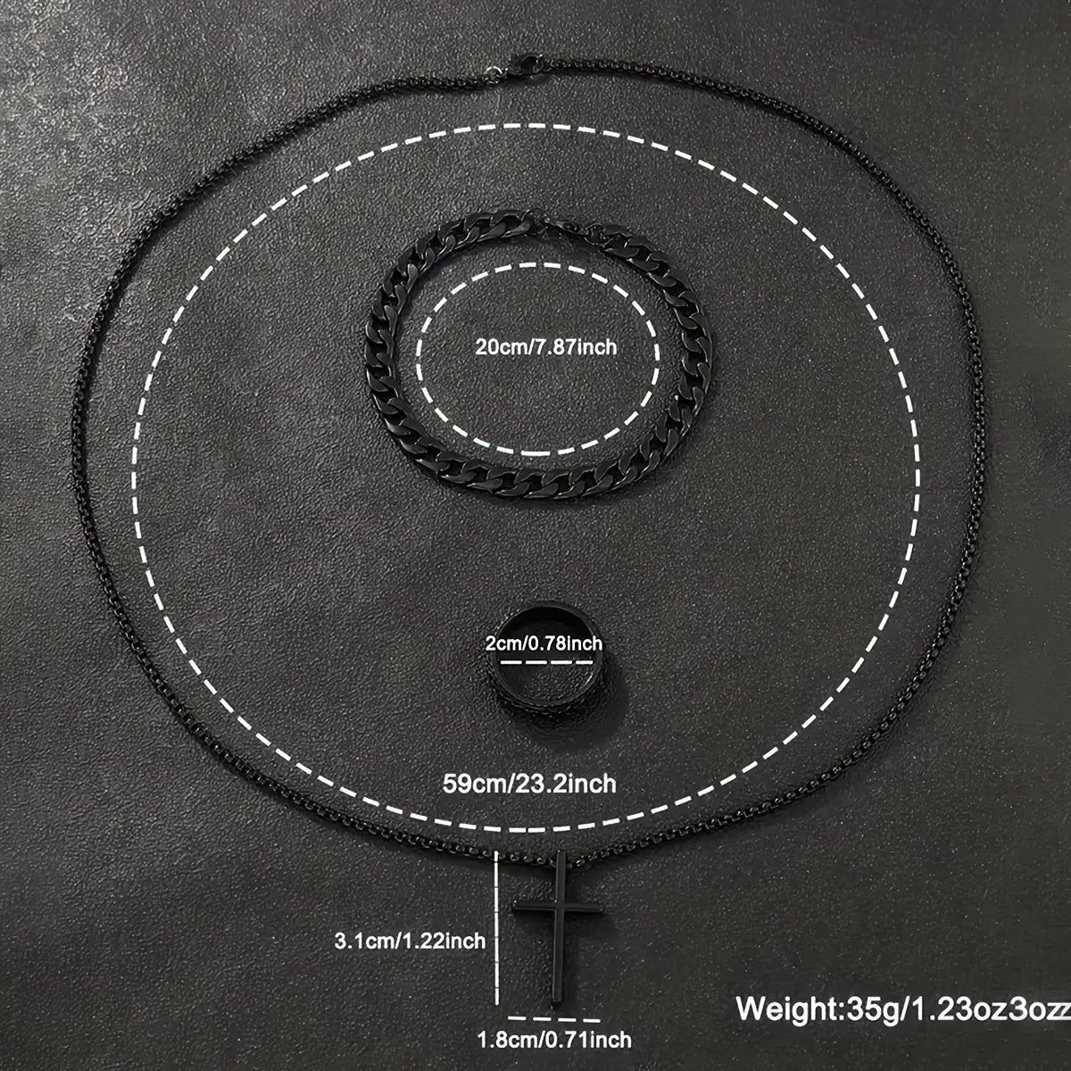 Men's Quartz Watch Set with 4 Pieces Alloy Case Stainless Steel Strap Calendar Non-Waterproof Electronic Movement