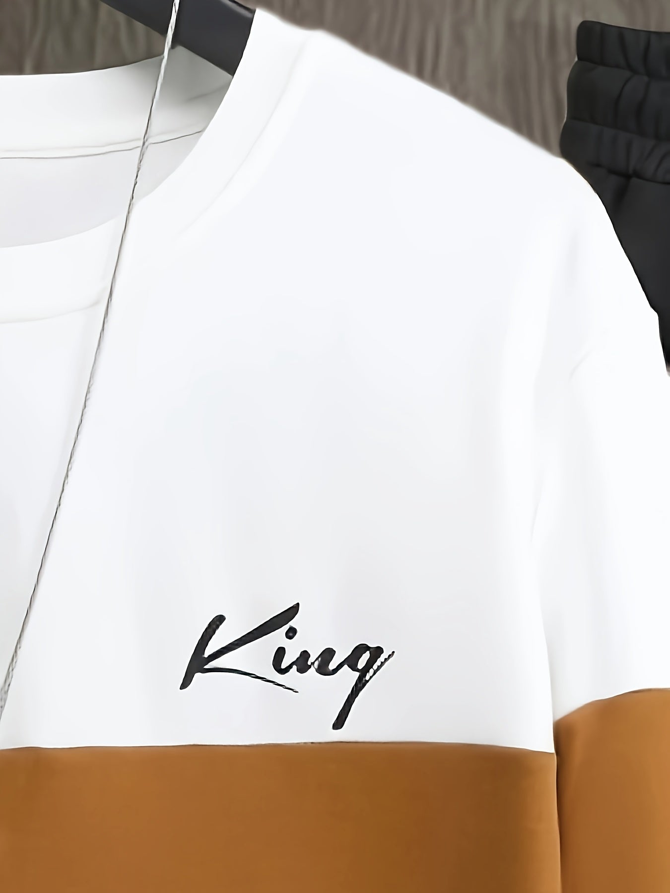 Men's Casual 2-Piece Set Sweatshirt and Joggers Polyester Knit Spring Fall Sports Outfits