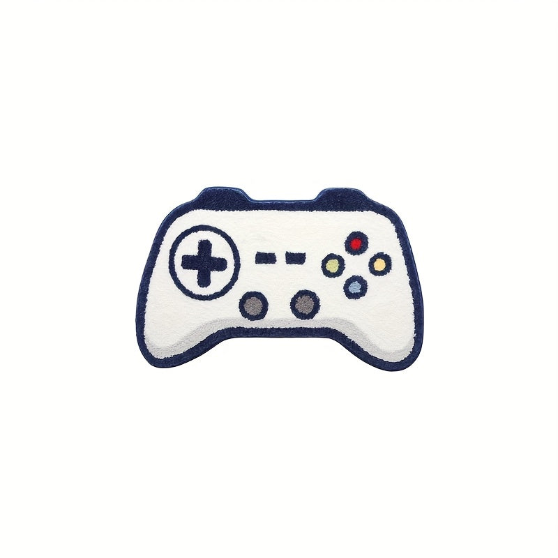 3D Gaming Controller Area Rug Soft Faux Fleece for Game Room Sofa Table
