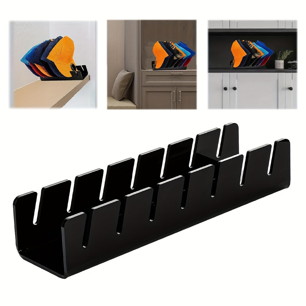 Perchero para gorras de béisbol, soporta hasta 7 gorras, organizador de armario, almacenamiento en la cómoda