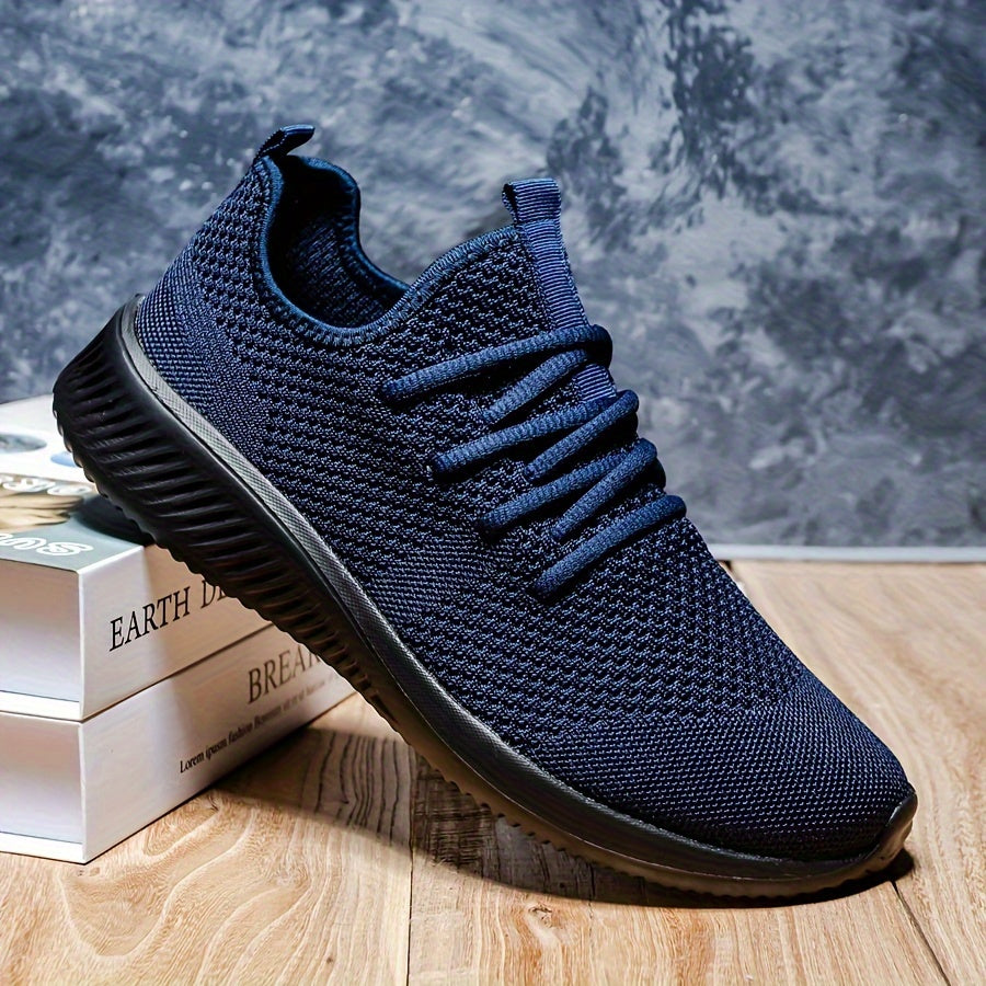 Plus Size Breathable Running Shoes for Men Non-Slip Soft Sole Casual Sneakers