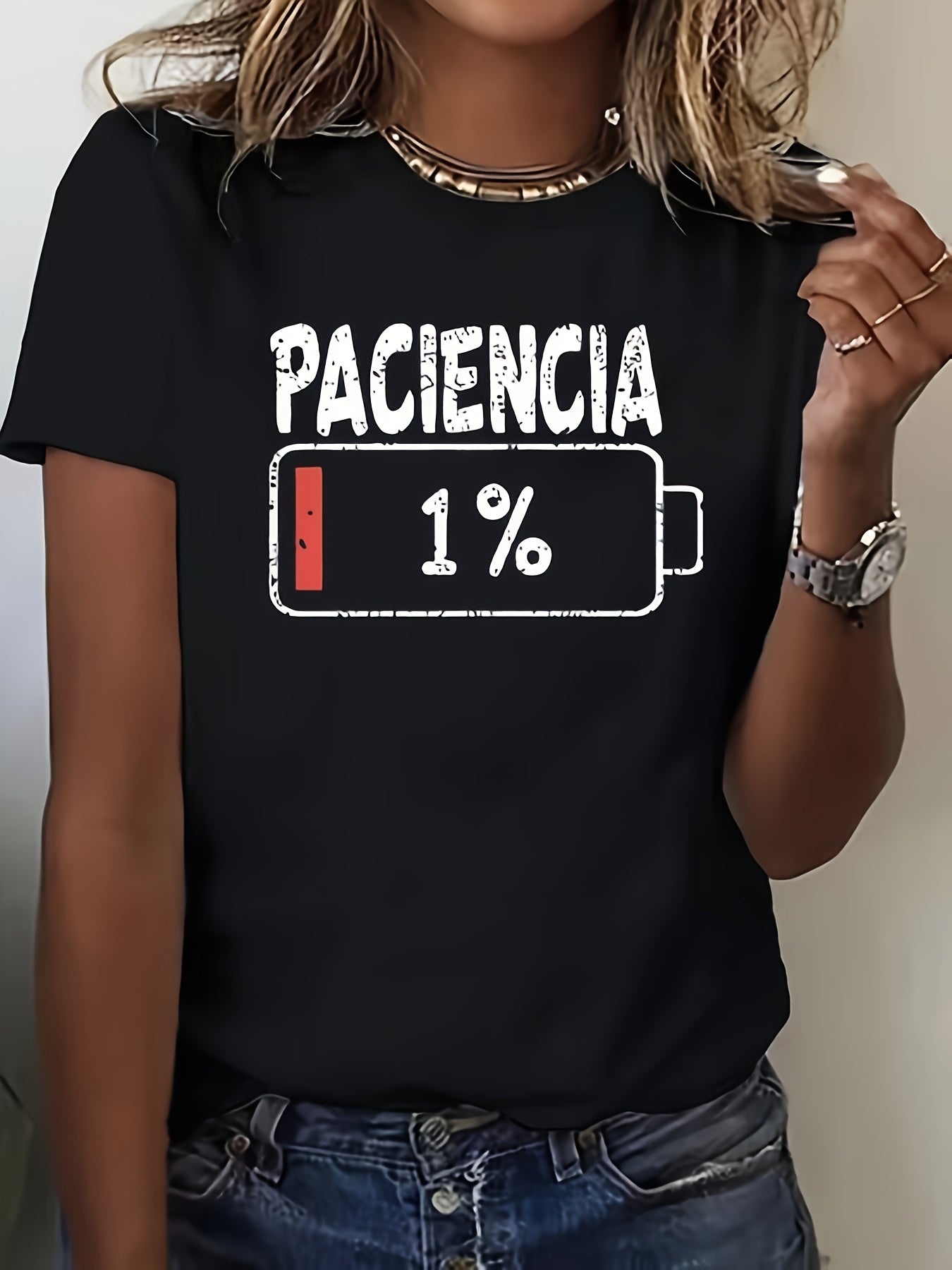 Women's Plus Size T-Shirt Polyester Breathable Casual Short Sleeve